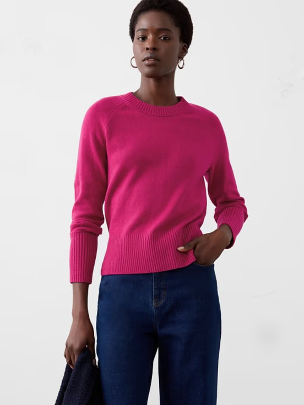 Banana Republic Perfectly Soft Crew-Neck Sweater Size Small